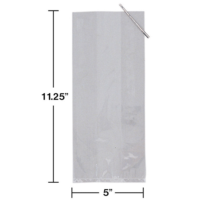 Cello Bag, Lg Clear, 20 ct Party Decoration
