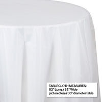 Clear Round Plastic Tablecover, 82