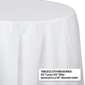 Clear Round Plastic Tablecover, 82" Party Decoration