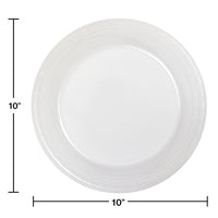 Clear Plastic Banquet Plates, 20 ct
