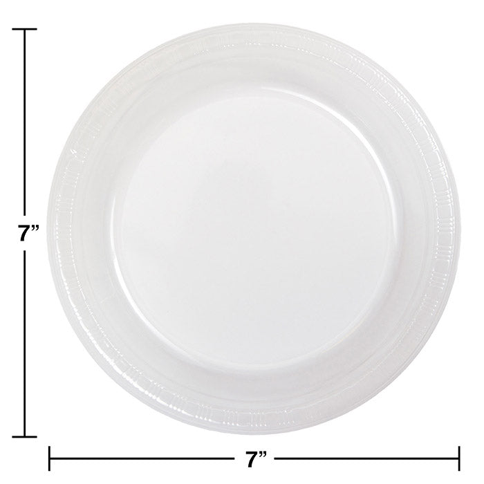 Clear Plastic Dessert Plates, 20 ct Party Decoration