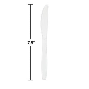 Clear Plastic Knives, 24 ct Party Decoration