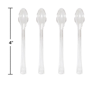 Clear Mini Appetizer Spoons, 24 ct Party Decoration