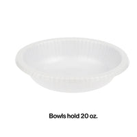 White Paper Bowls 20 Oz., 20 ct