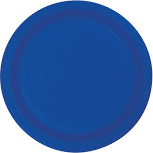 Cobalt Blue Banquet Plates, 24 ct Party Decoration