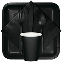 Black Plastic Forks, 24 ct Party Supplies