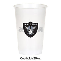 Las Vegas Raiders Plastic Cup, 20Oz, 8 ct