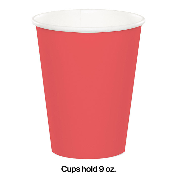 Touch of Color Paper Cups, Coral - 24 pack