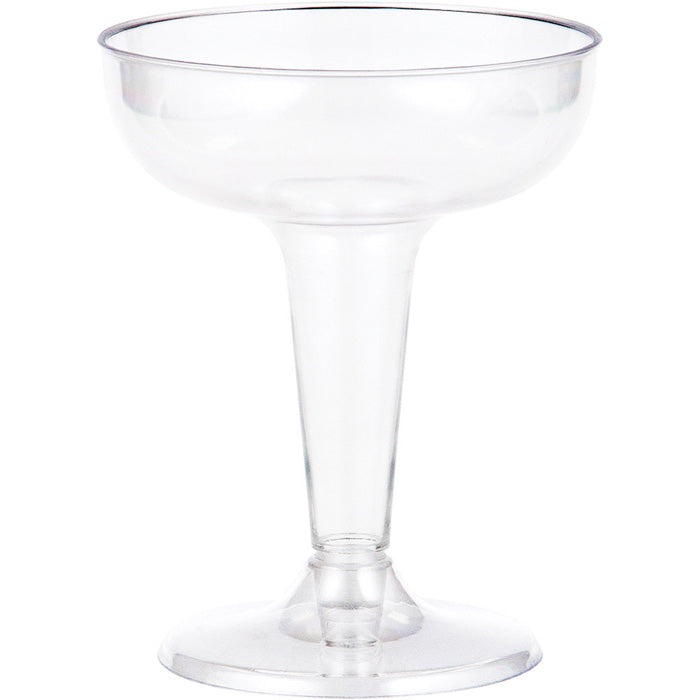 Clear Plastic Champagne Coupe, 4 Oz, 6 ct by Creative Converting