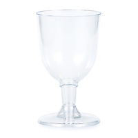 Clear Plastic Wine Glasses 5 Oz, 6 ct by Creative Converting