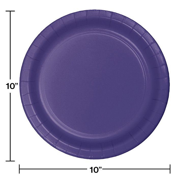 Purple Banquet Plates, 24 ct