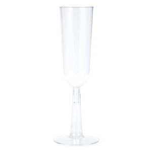 Clear Plastic Champagne Flutes, 7 Oz, 4 ct by Creative Converting