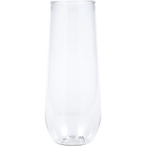 Clear Plastic Champagne Flutes, 9 Oz, 4 ct by Creative Converting