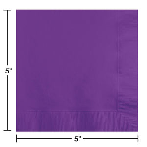 Amethyst Beverage Napkin, 3 Ply, 50 ct Party Decoration