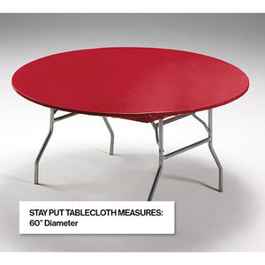 Stay Put Tablecover Red, 60" Party Decoration