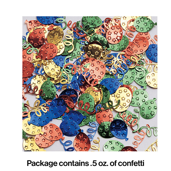 Balloon And Streamer Confetti, 0.5 oz Party Decoration