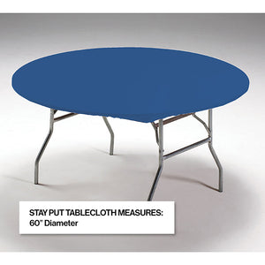 Stay Put Tablecover Royal Blue, 60" Party Decoration