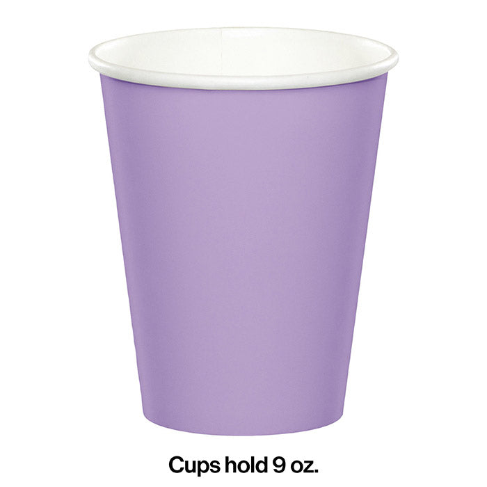 Luscious Lavender Hot/Cold Paper Paper Cups 9 Oz., 24 ct Party Decoration