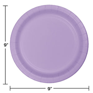 Luscious Lavender Purple Paper Plates, 24 ct Party Decoration