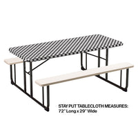 Stay Put Tablecover Black Check, 29