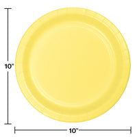 Mimosa Yellow Banquet Plates, 24 ct