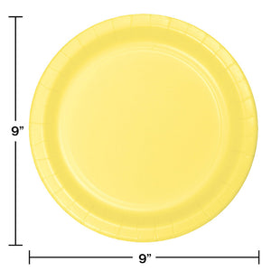 Mimosa Yellow Paper Plates, 24 ct Party Decoration