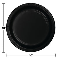 Black Banquet Plates, 24 ct