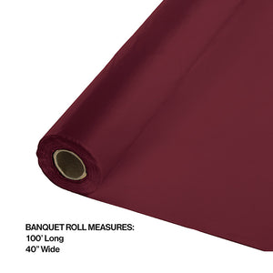 Burgundy Banquet Roll 40" X 100' Party Decoration