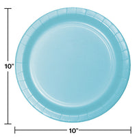 Pastel Blue Banquet Plates, 24 ct