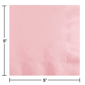 Classic Pink Beverage Napkin, 3 Ply, 50 ct Party Decoration