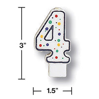 Polka Dot #4 Candle Party Decoration