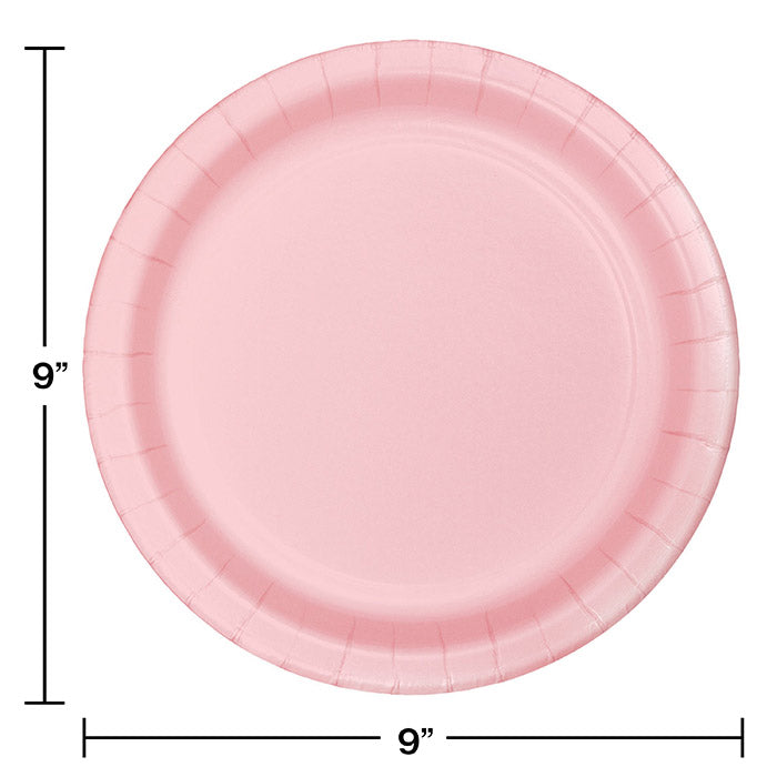 Classic Pink Paper Plates (24/Pkg)