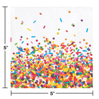 Confetti Sprinkles Beverage Napkins, 16 ct Party Decoration