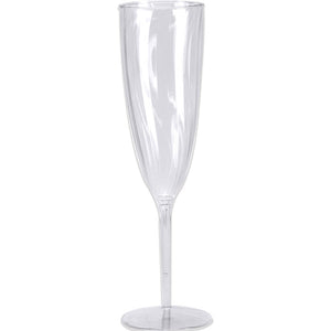 6 Oz. Clear Plastic 1-Piece Champagne Glasses 8ct by Creative Converting