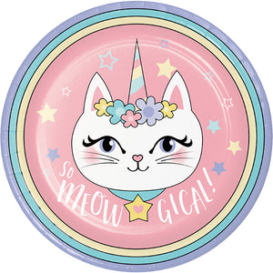 Sassy Caticorn Dinner Plate 8ct by Creative Converting