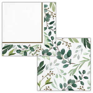 Eucalyptus Greens Beverage Napkins 16ct by Creative Converting