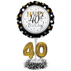 40th Birthday Balloon Centerpiece Kit by Creative Converting