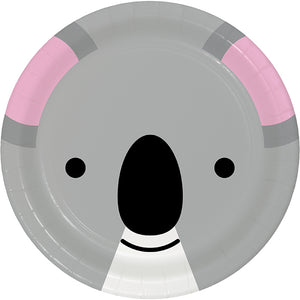 Animal Faces Dessert Plate, Koala 8ct by Creative Converting