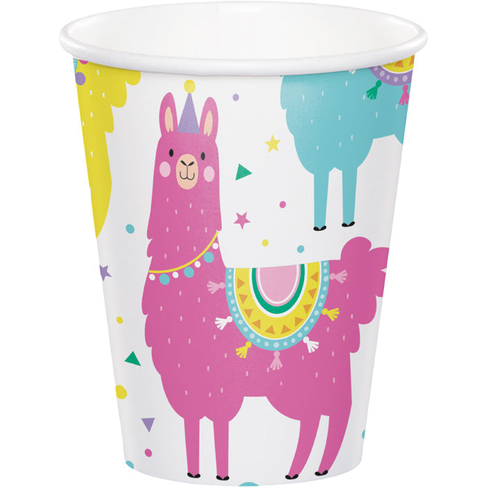Llama Party Hot/Cold Paper Paper Cups 9 Oz., 8 ct by Creative Converting