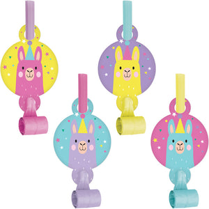 Llama Party Blowouts W/ Med, 8 ct by Creative Converting