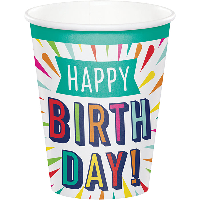 Birthday Burst Hot/Cold Cups 9Oz. 8ct by Creative Converting
