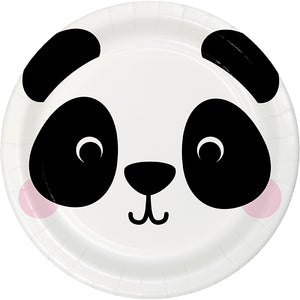 Animal Faces Dessert Plate, Panda 8ct by Creative Converting