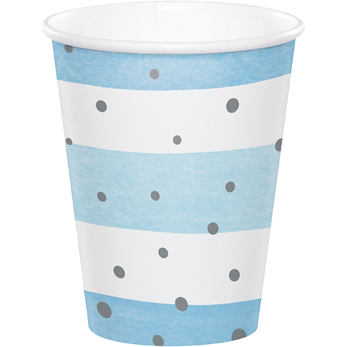 Blue Silver Celebration Hot/Cold Cups 9Oz. 8ct by Creative Converting