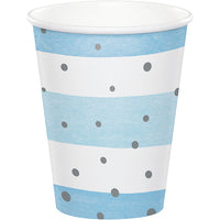 Blue Silver Celebration Hot/Cold Cups 9Oz. 8ct by Creative Converting