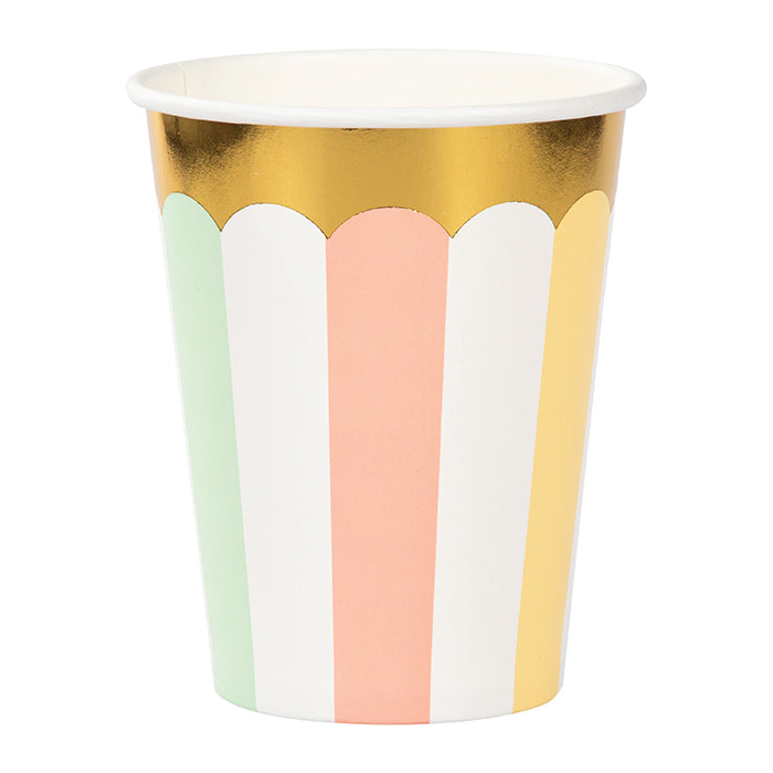 Pastel Celebrations Hot/Cold Cups 9Oz., Foil 8ct by Creative Converting