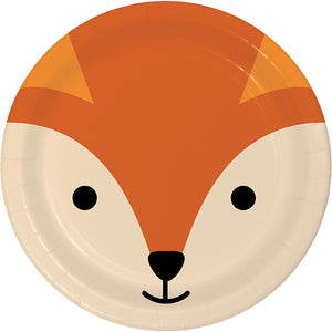 Animal Faces Dinner Plate, Fox 8ct by Creative Converting