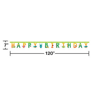 Birthday Bugs Jointed Banner Lg Party Decoration