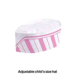 Candy Shop Party Diner Style Hat, Child's 8ct Party Decoration