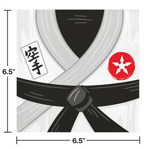 Karate Party Luncheon Napkin 16ct Party Decoration