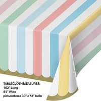 Pastel Celebrations Paper Tablecover 54